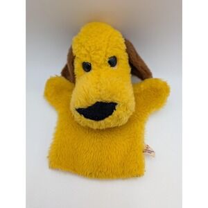 Princess Soft Toys Yellow Dog Hand Puppet Plush 11 Inch Stuffed Animal Toy